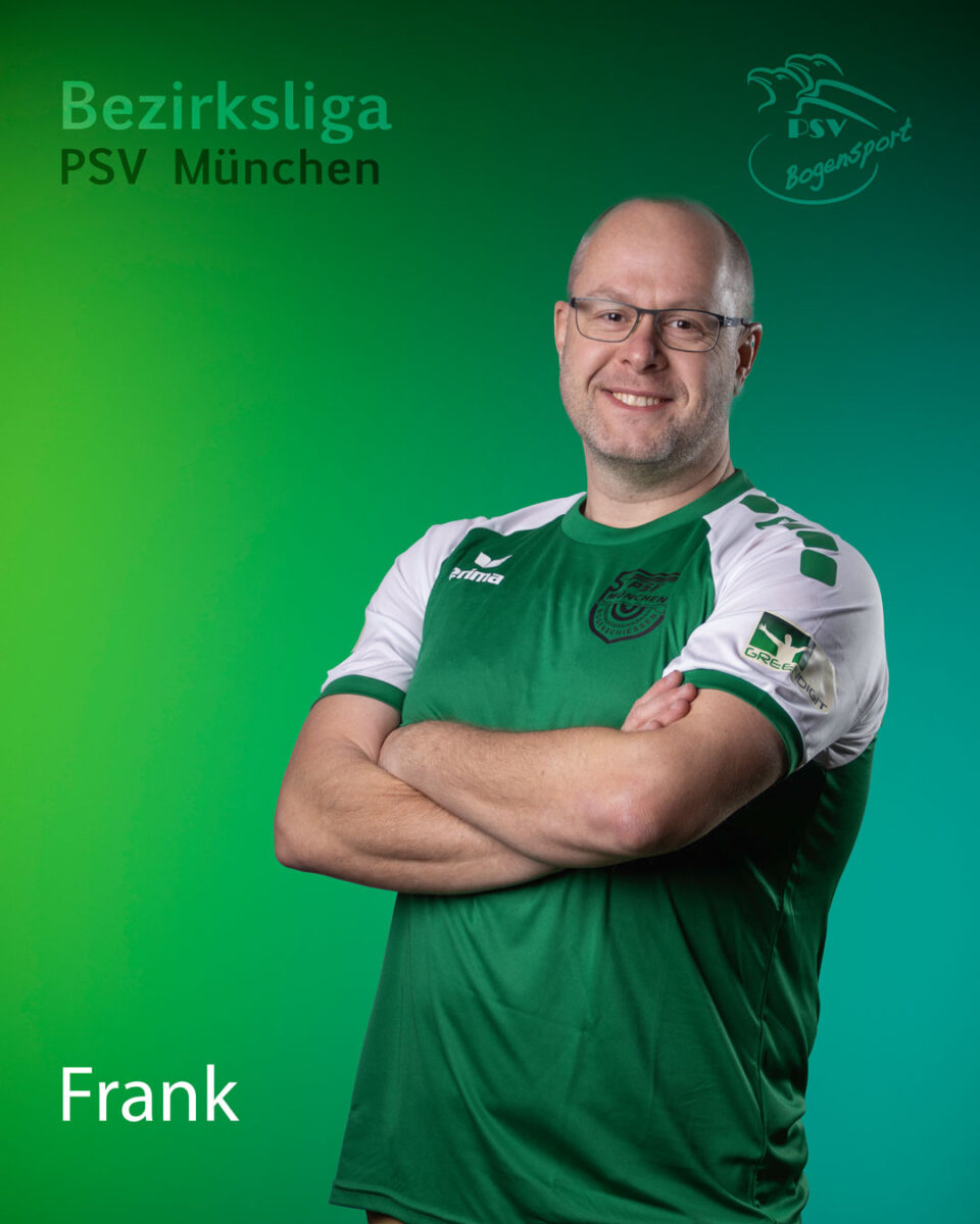 Frank, Bogenschütze der Bezirksliga-Mannschaft des PSV München