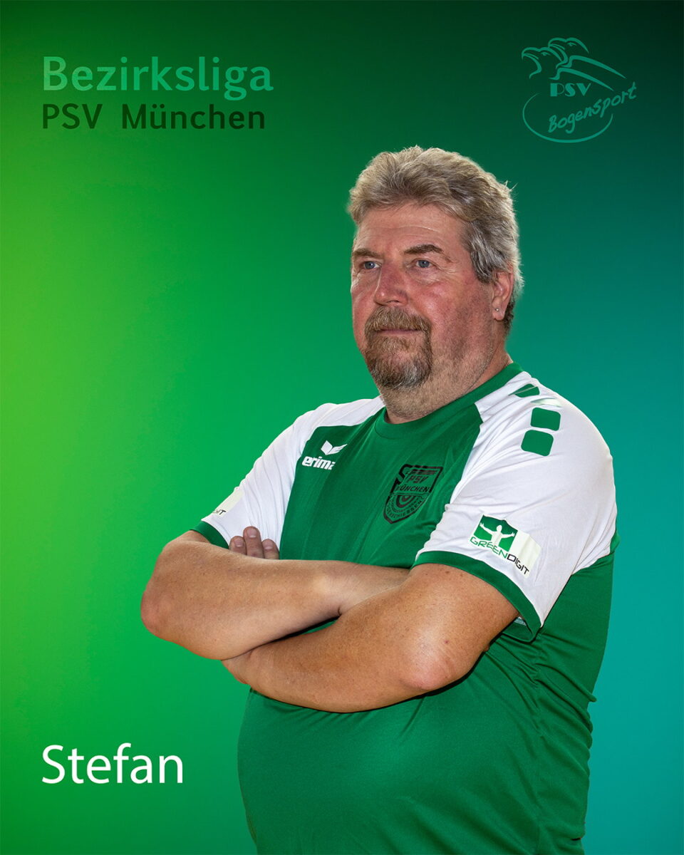 Stefan, Bogenschütze der Bezirksliga-Mannschaft des PSV München