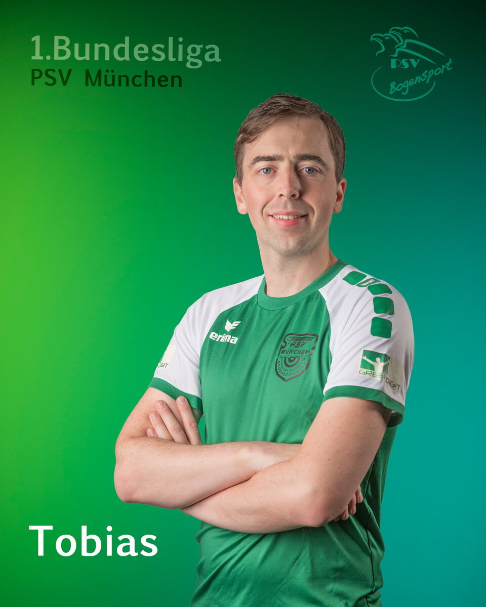 Tobias, Bogenschütze der 1. Bundesliga-Mannschaft des PSV München